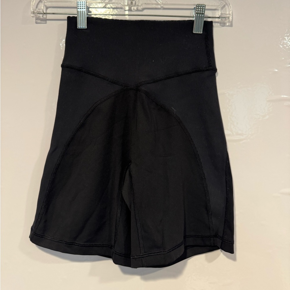 Aerie ribbed Black High-Waisted Shorts